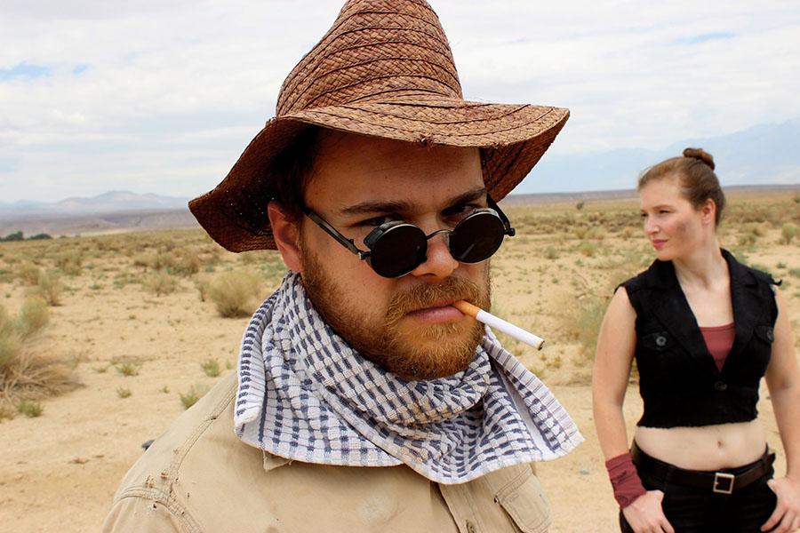 Thomas Anawalt poses for the camera while filming Tales of a Junktown Ranger.