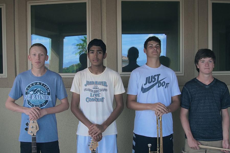 From left to right: Austin Gray, Vikram Sundaram, Cody Shelton and Torin Maguire