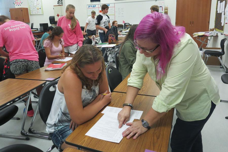 Chemistry teacher raises Breast Cancer Awareness