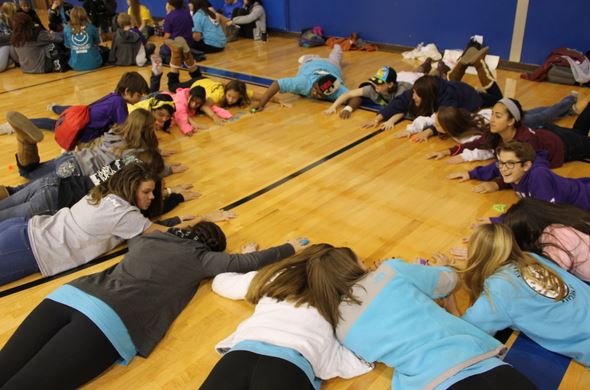 Game-playing and discussion keep members of over 10 of Leanders school initiated. 
