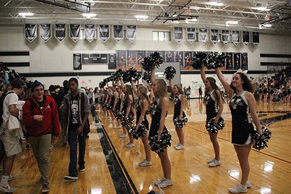 Students gather for pep rally before LBJ game