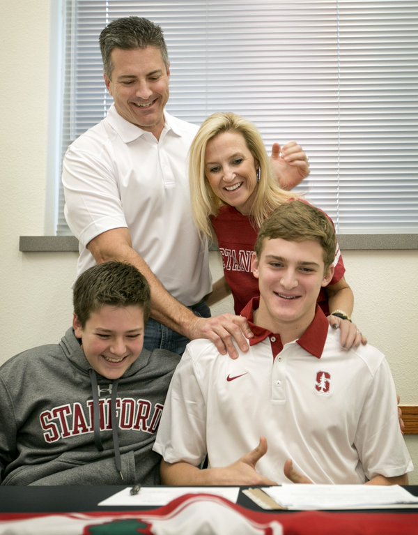 Senior Paxton Segina  signs commitment to Stanford University