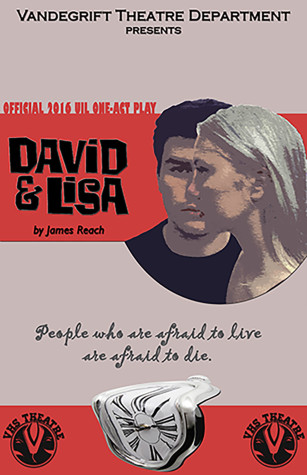Junior Jack Smith and senior Rebecca Wagner's faces are showcased in the David and Lisa poster. 
