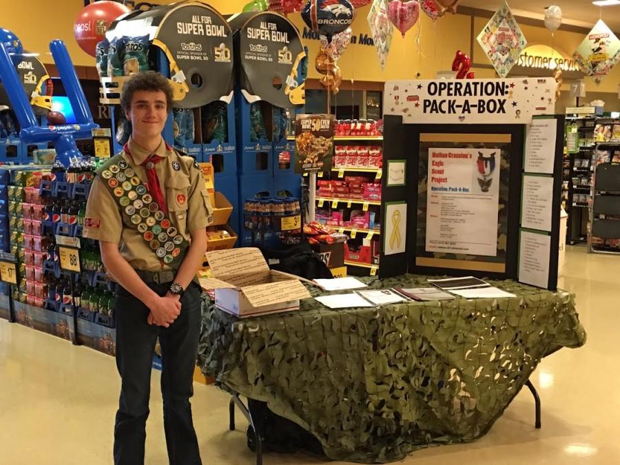 Senior Nathan Cranston completes his Eagle Scout project