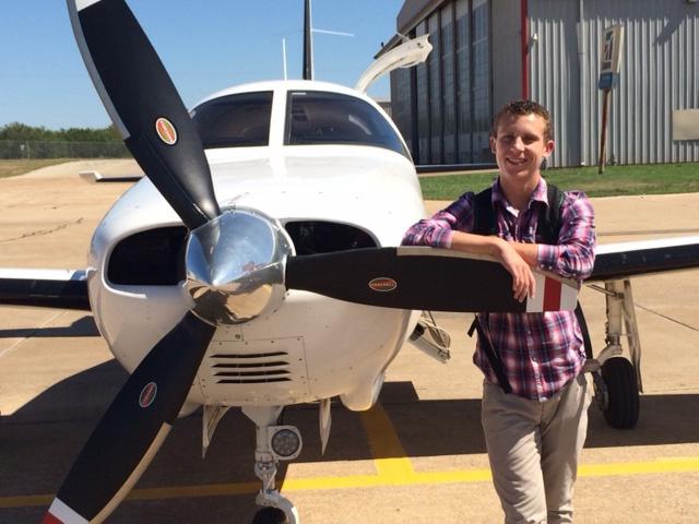 VHS+senior+receives+his+pilots+license+from+Georgetowns+Municipal+Airport.
