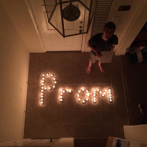 The light of my life! Jons promposal to me consisted of 50 tealight candles, a balcony and a whole lot of excitement from me.
Laura Figi photo