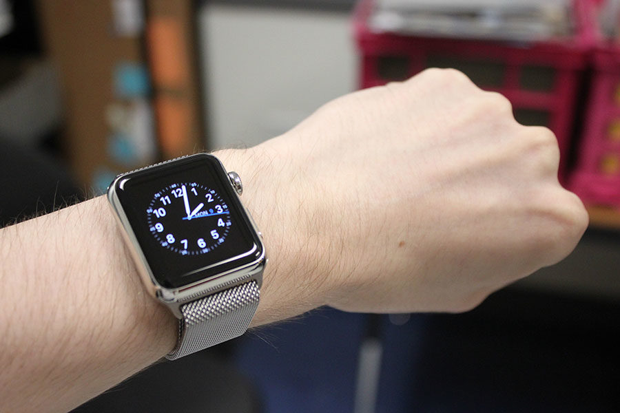 Many students, including Ms. Pryor, wear an Apple Watch.