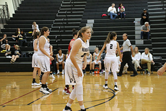 Girls basketball captain Kathryn Scott at the  Vandegrift vs. Eastview game.