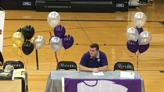 Offensive tackle Jake Helton signs with Kansas State. The Wildcats went 9-4 this season, and defeated Texas A&M in the Texas Bowl.