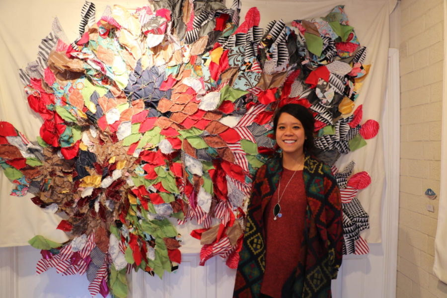 The piece that Phan calls her favorite. With this piece she embraces the idea of "doing something over and over." Lily Beth Kerr photo