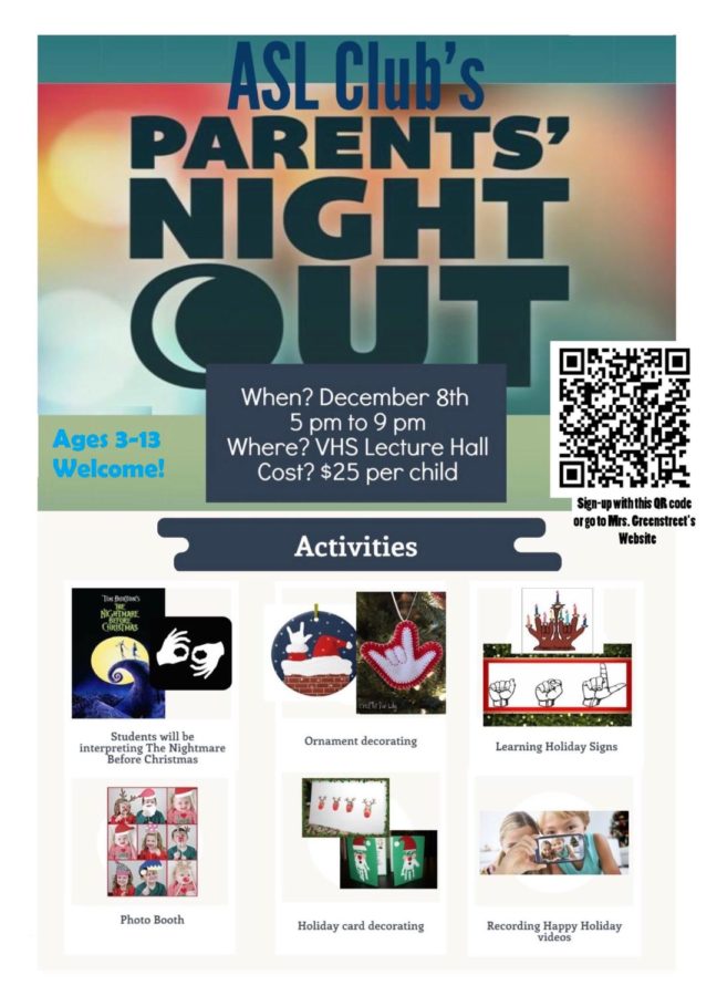 ASL Club to host Parents Night Out