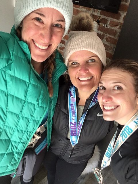 Counselors take selfie after running races in Nashville on Nov. 10.