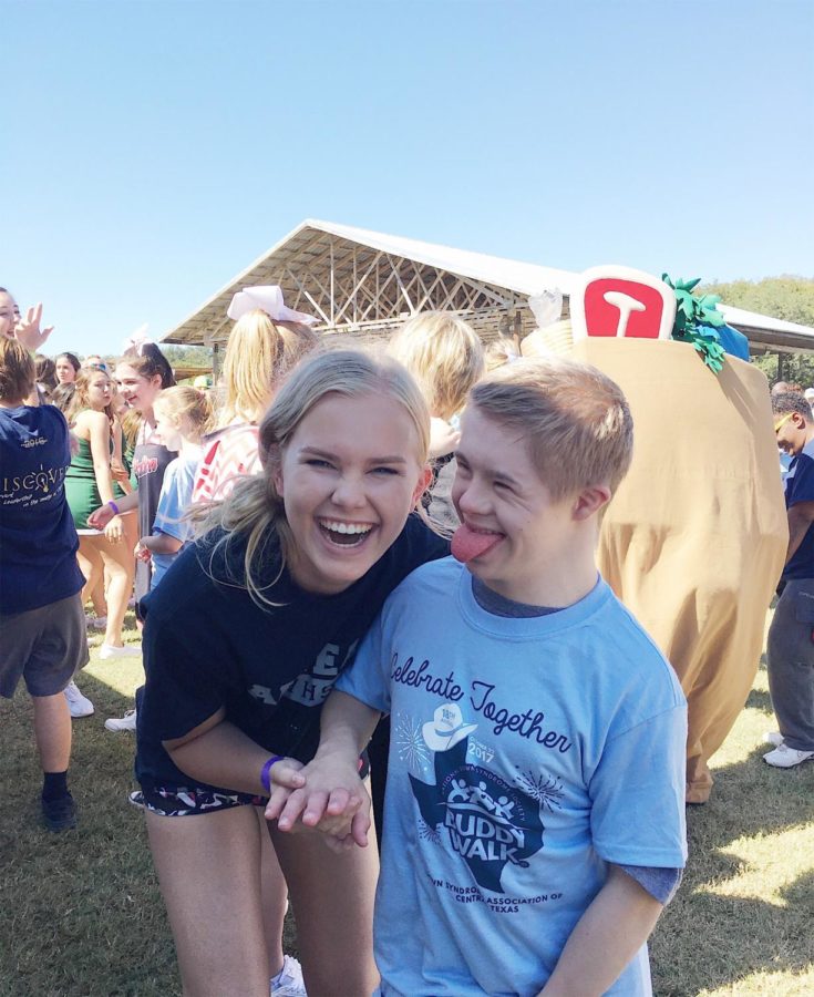 Kiersten and her good friend, Jake Labay at the annual Buddy Walk.