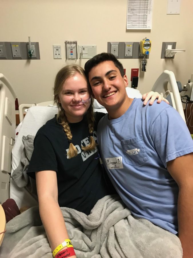 Kierstens boyfriend, Dominic Cinfio, visited her in the hospital.