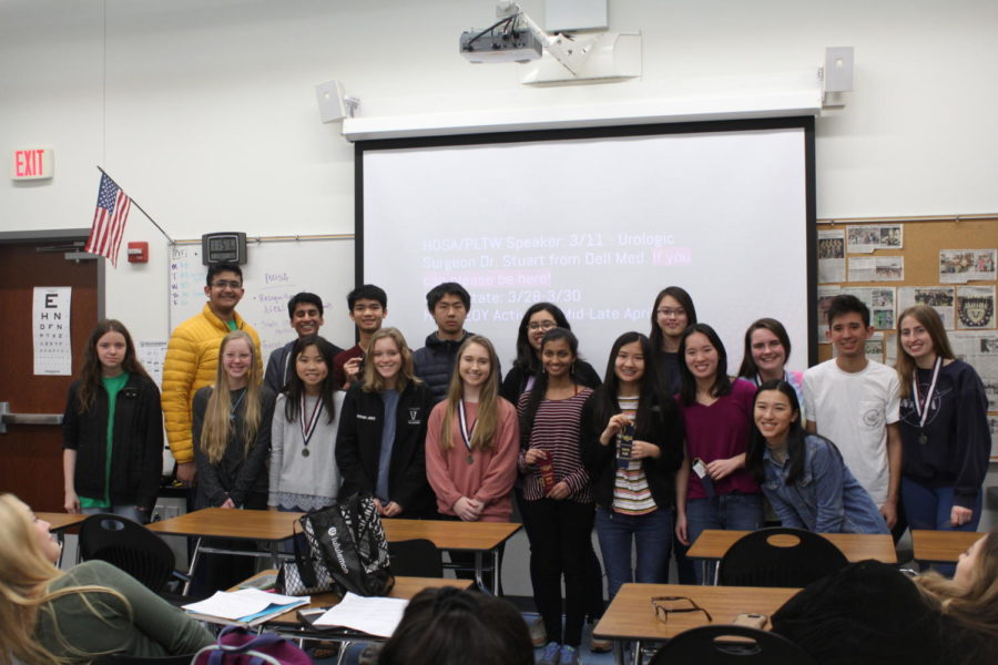 The HOSA competition team will send five more students to state later in March.