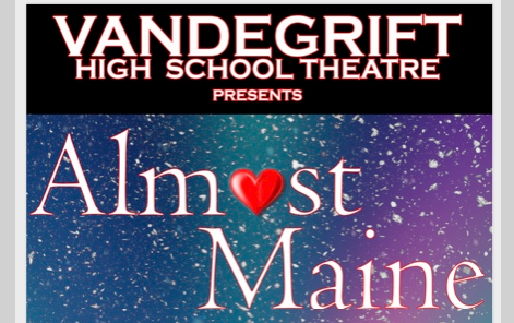 Almost, Maine opens this Friday at 7 p.m. in the Performing Arts Center.