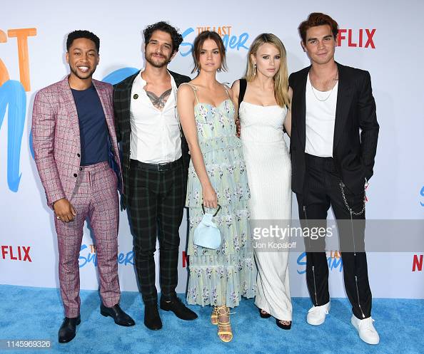 Jacob Latimore, Tyler Posey, Maia Mitchell, Halston Sage and KJ Apa attend the Special Screening Of Netflix's