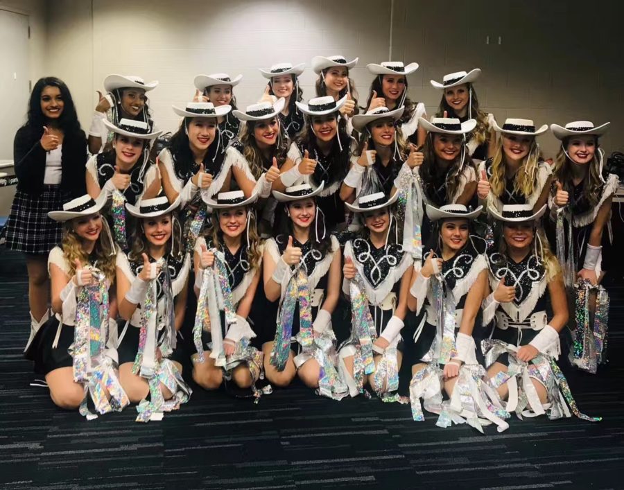 Legacy seniors at NRG stadium in Houston before performing in front the Indian Prime Minister Narendra Modi and President Donald Trump.