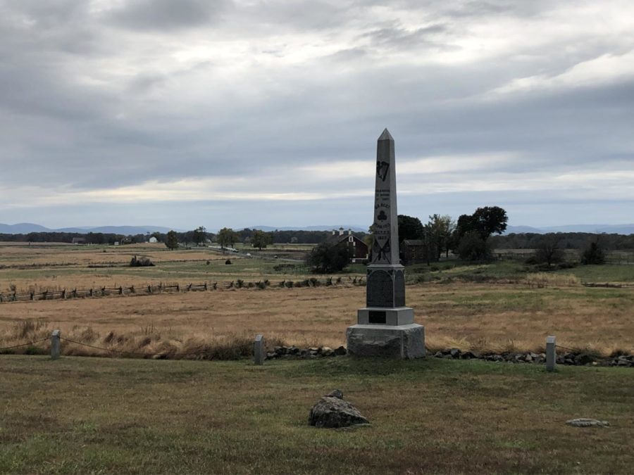 View of the battlefield at Gettysburg