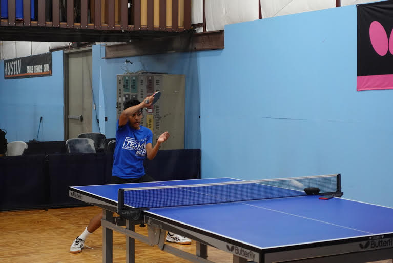 Sarthak+practices+Table+Tennis