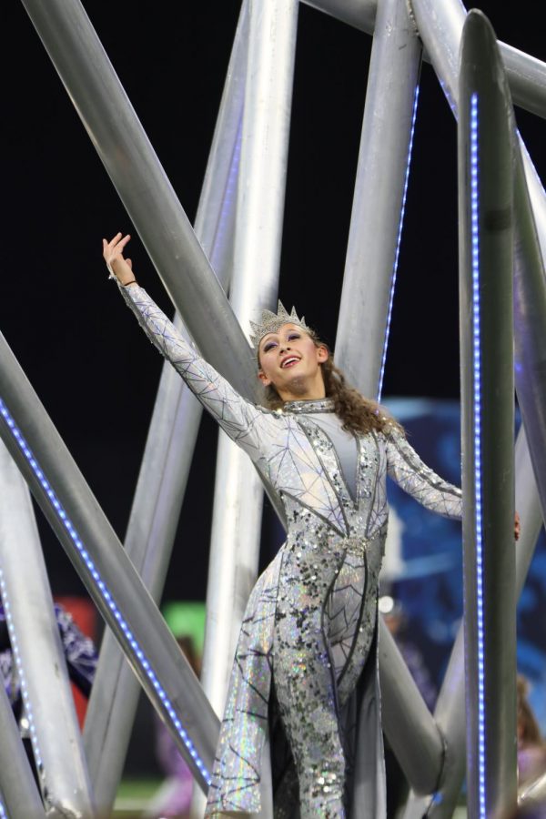 Rachel Bischof preforming during the Grand National semifinals.