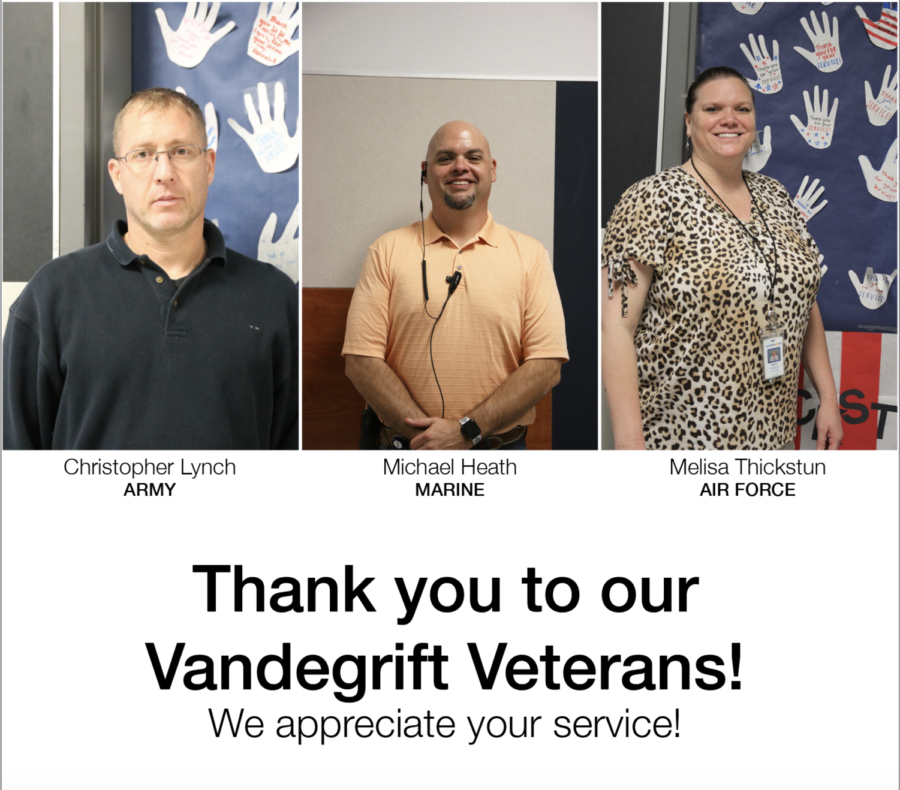 Vandegrift honors 3 veterans