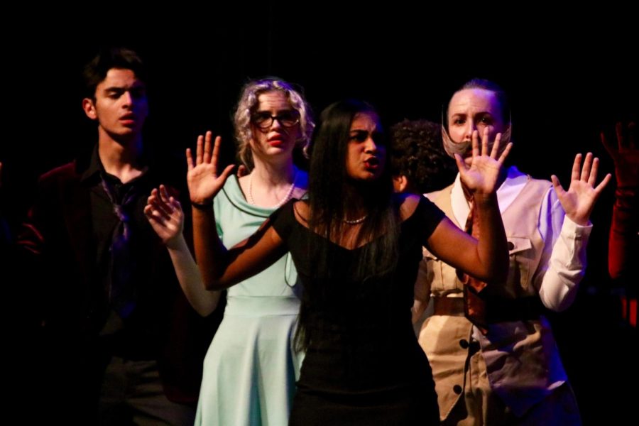 Students (left to right) Gavin Vanna, Audrey Kimball, Tanvi Siruvuri and Elle Hartman