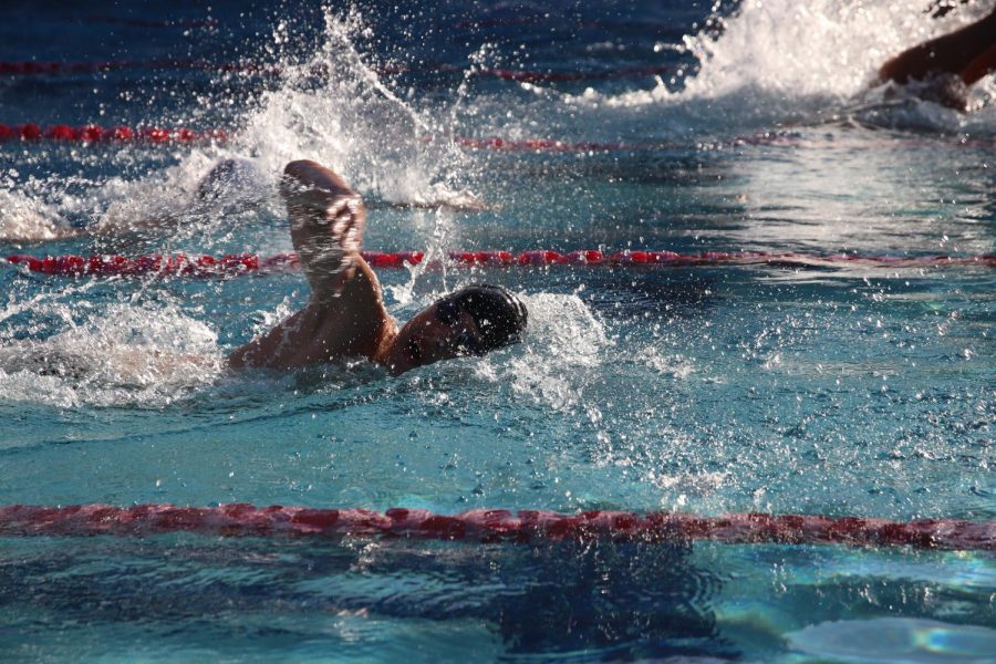 Viper swim team competes at last years first meet of the season.