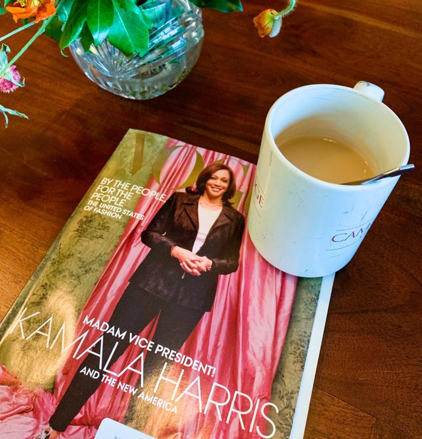 Newly+sworn+in+Vice+President+Kamala+Harris+on+the+cover+of+Vogue+Magazines+January+issue.