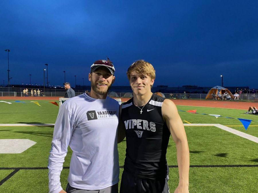 Lewis getting ready to compete at one of his track events