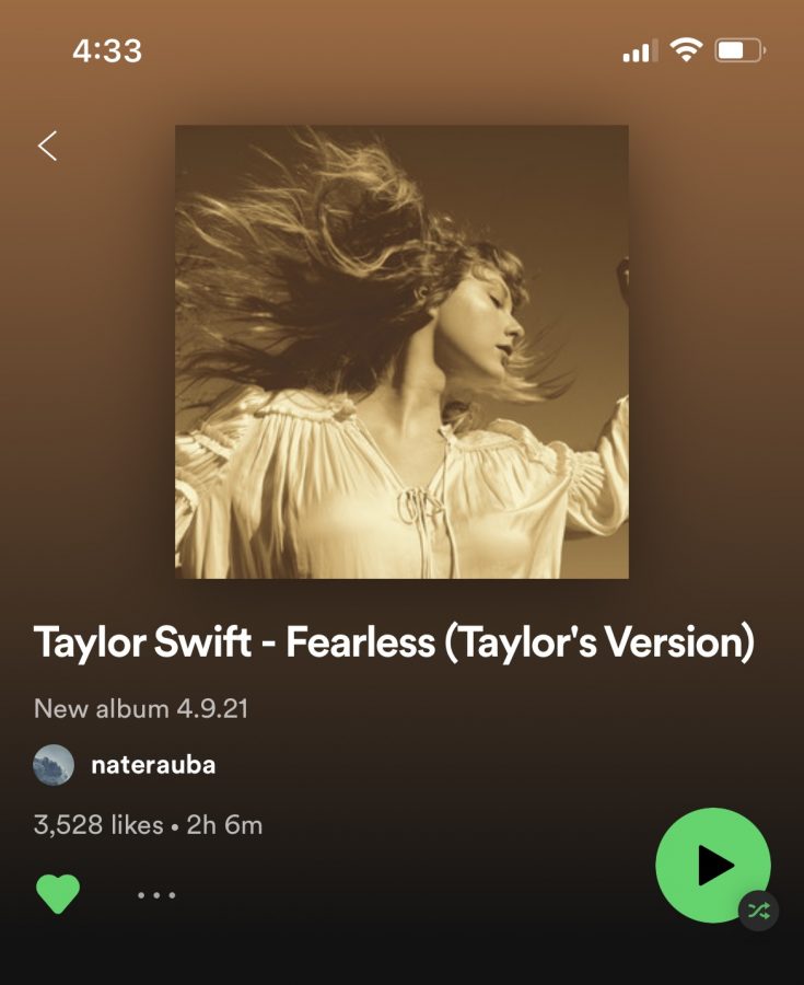Fearless(Taylors Version) is now available on Spotify and Apple Music