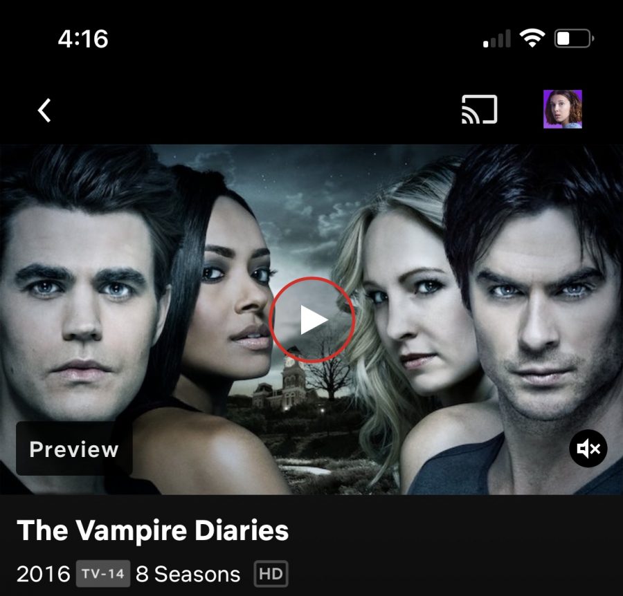 All 8 seasons of Vampire Diaries are available to watch on Netflix