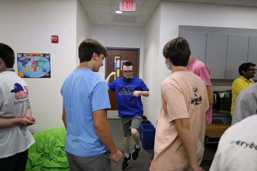 Members of the Accepting Differences team enjoy fun activities during their second meeting of the year