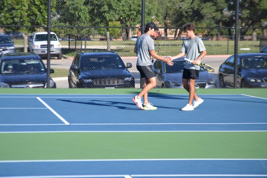 Varsity tennis vs Round Rock District Semi-Finals
