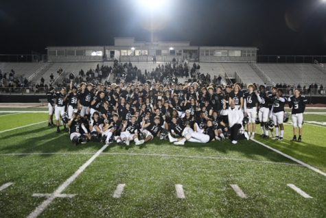 The Varsity football team beats Vela in the third round of playoffs with a score of 38-14