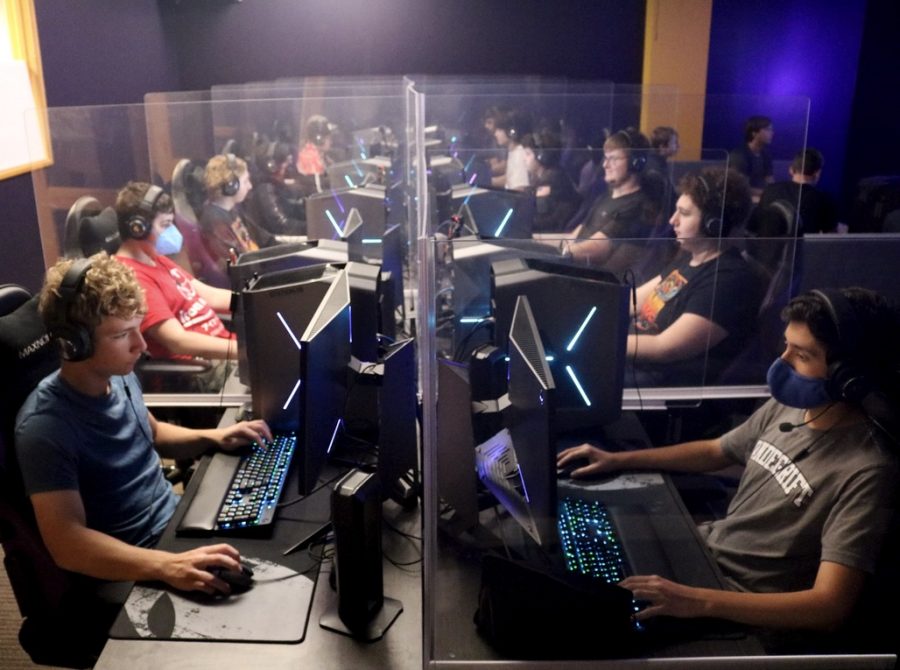 Members of the esports club meet every week to compete and improve their gaming skills.