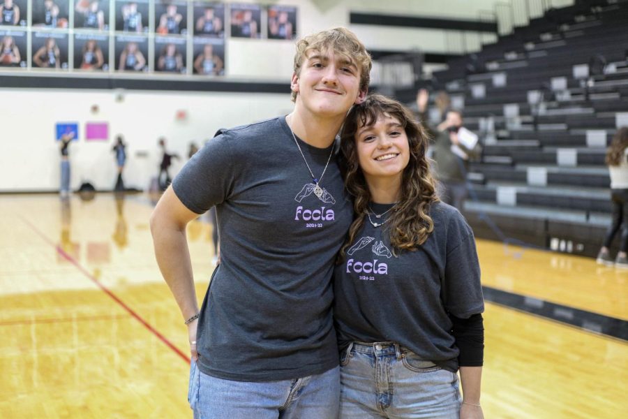 Senior FCCLA President Anatalia Beiler poses with Vice President Senior Kyle Cooley