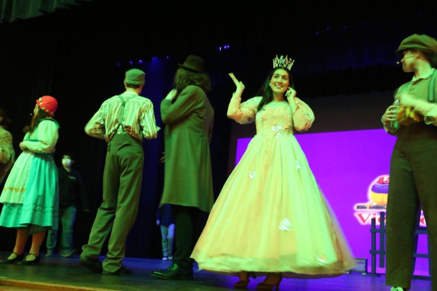 Glinda poses for a picture during soundcheck. 