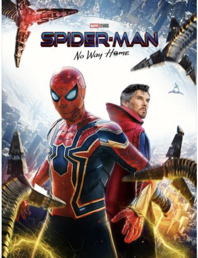 The movie poster for Spider-Man: No Way Home, which is now being shown in theaters