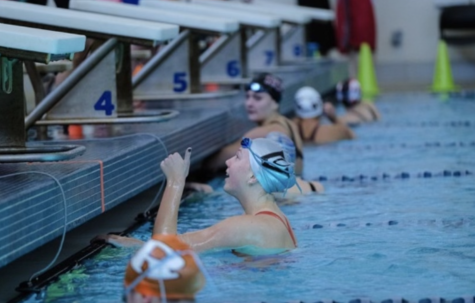 Abigail Naden at UIL State at UT Lee and Joe Jamail swim center