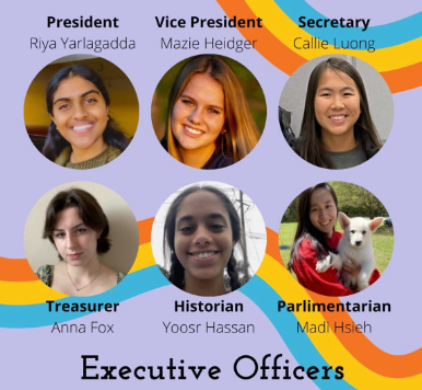 The newly elected 2022-2023 school year Student Council executive officers 