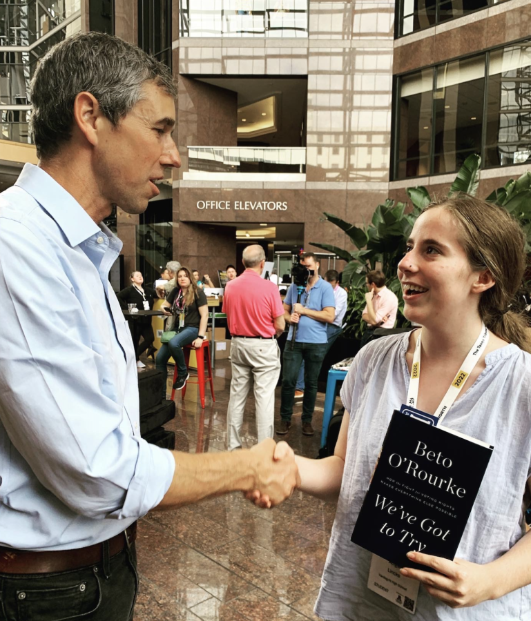 I shook hands with gubernatorial candidate, Beto ORourke. He proceeded to sign my copy of We’ve Got to Try: How the Fight for Voting Rights Makes Everything Else Possible.