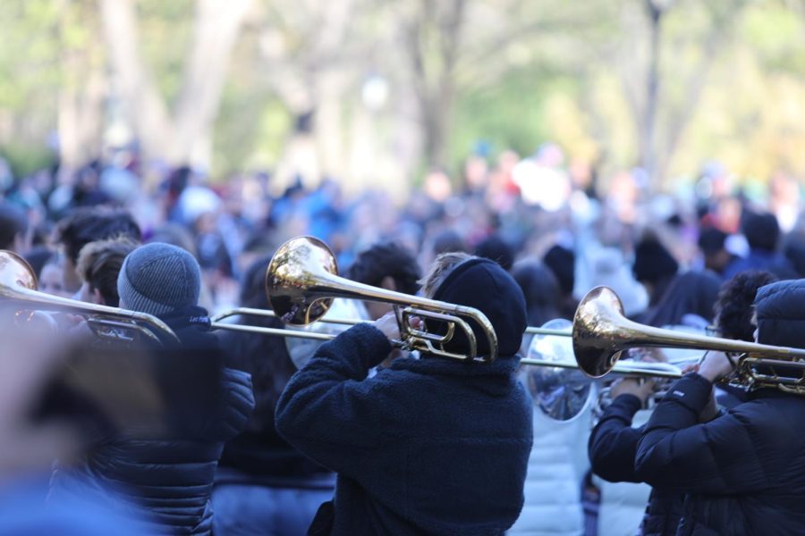 Band and Vision Co. March in the Macys Parade on Thanksgiving morning.