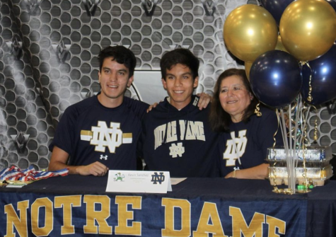 Sanchez completed the signing ceremony to Notre Dame on Wednesday