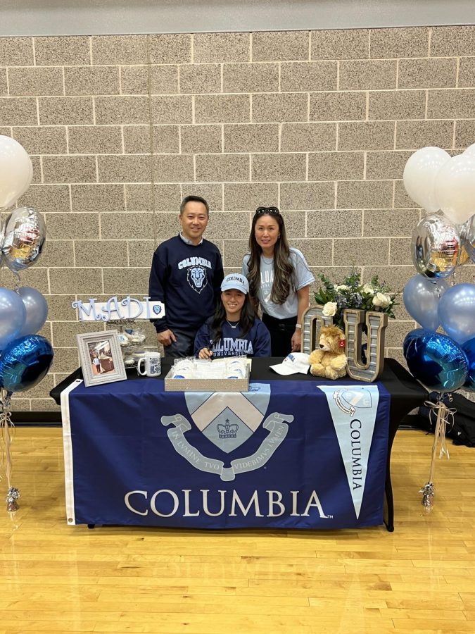Madi Hsieh signed with Columbia University, Class of 27, and committed to Division I volleyball