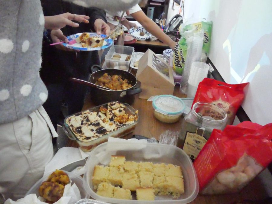 The variety of cultural foods are served for all the club members.