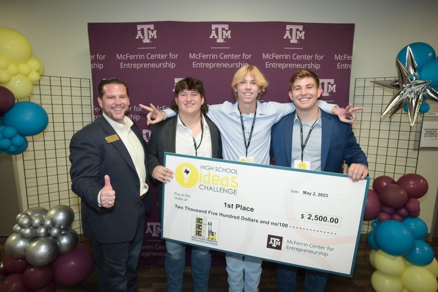 Senior Christian Long and his team are awarded funding for their company Slap Daddy.