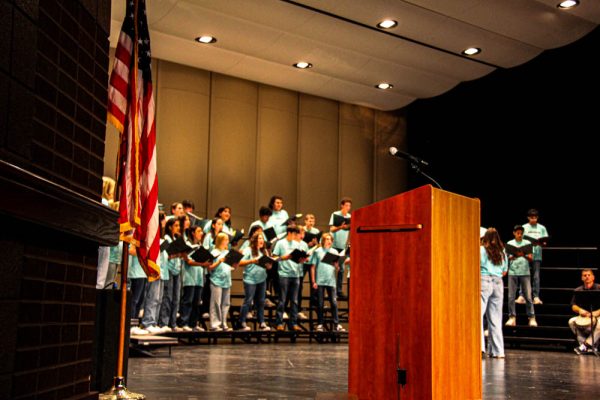 Vandegrift Choir (Chamber and Chorale) performed at the LISD Choral Showcase at Cedar Park High School on September 18, 2023. The group performed Sicut Cervus (By Palestrina), Nyon Nyon (By Runestad) and Barso Re (By ARR.Sperry). 
Directed by: Emily Chandler and Emma Lee