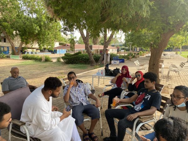 Gabir’s family sits near the Nile River, socializing and enjoying the homely feeling of being back in Sudan. This was the summer of 2021, the first time Gabir had come back to Sudan after moving away, as the country was not at war, but still economically and politically unstable.
