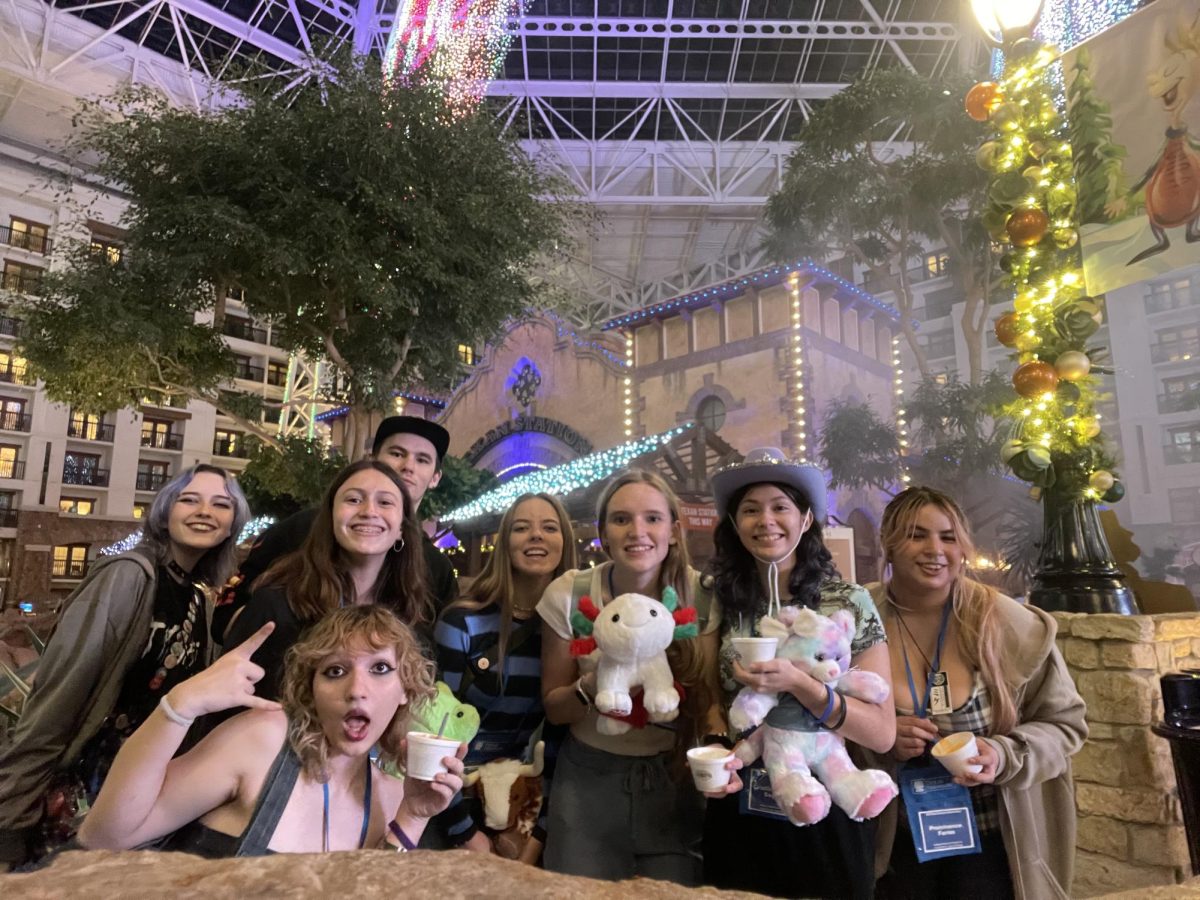 Theater students spend thanksgiving break at Gaylord Texan resort in Dallas prior to State Thespian Festival.